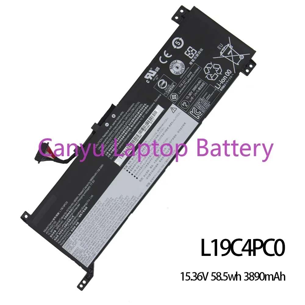 L19M4PC0 L19C4PC0 L19L4PC0 L19SPC0    For Lenovo Legion 5 15I 5 15IMH05H Y7000 R7000 2020 15.36V 60wh 3890mAh New Laptop battery