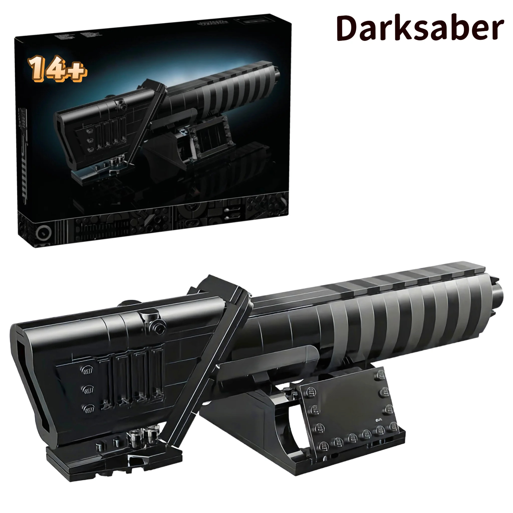 

2026 New Science Fiction Film Star Interstellar Conflict Darksaber 40917 Hilt Building Block Model Toy Ornament Birthday Gift
