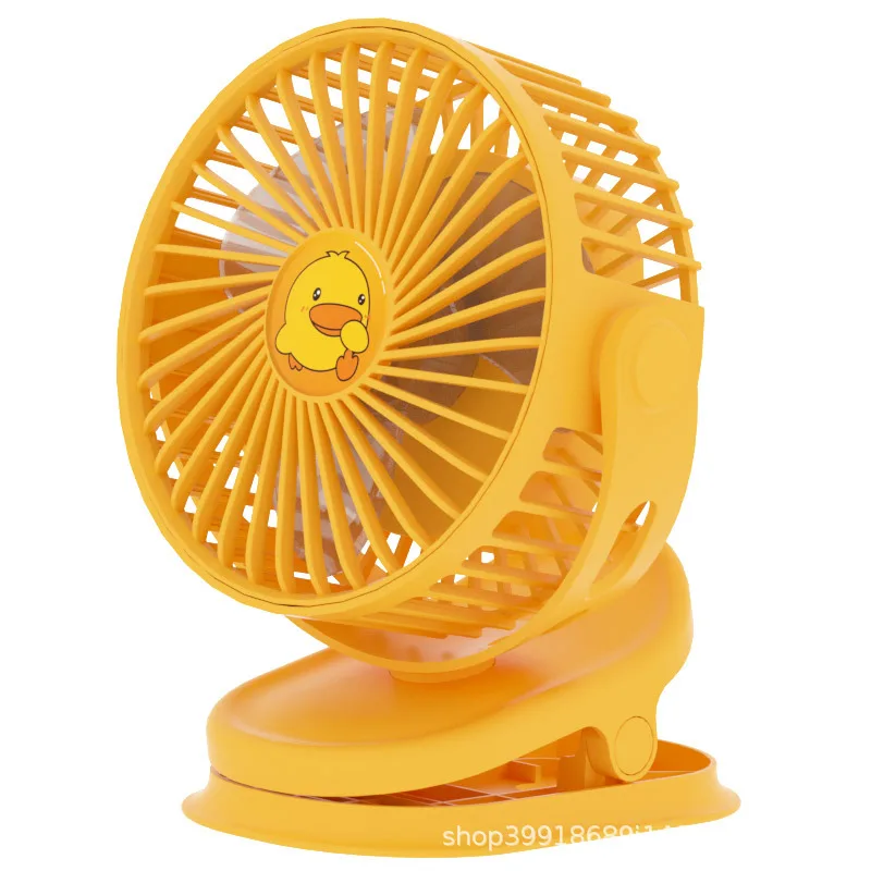 Multifunctional clip fan for dormitory,portable, wall-mountable, strong wind, office, home desktop, USB rechargeable desktop fan