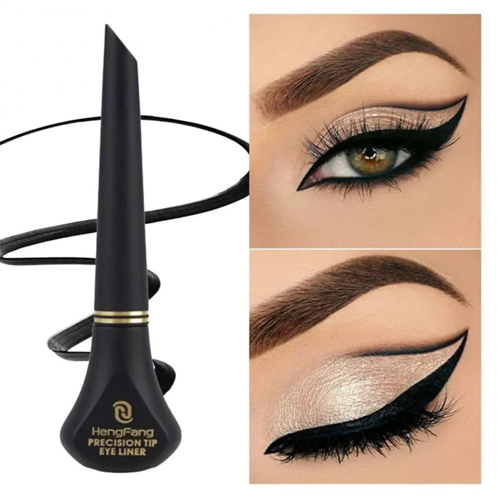 Flüssiger Eyeliner natürlicher glatter schwarzer Eyeliner Bleistift dauerhafte wasserdichte schnell trocknende, nicht verschmierende Augen haltbare Make-up-Kosmetik