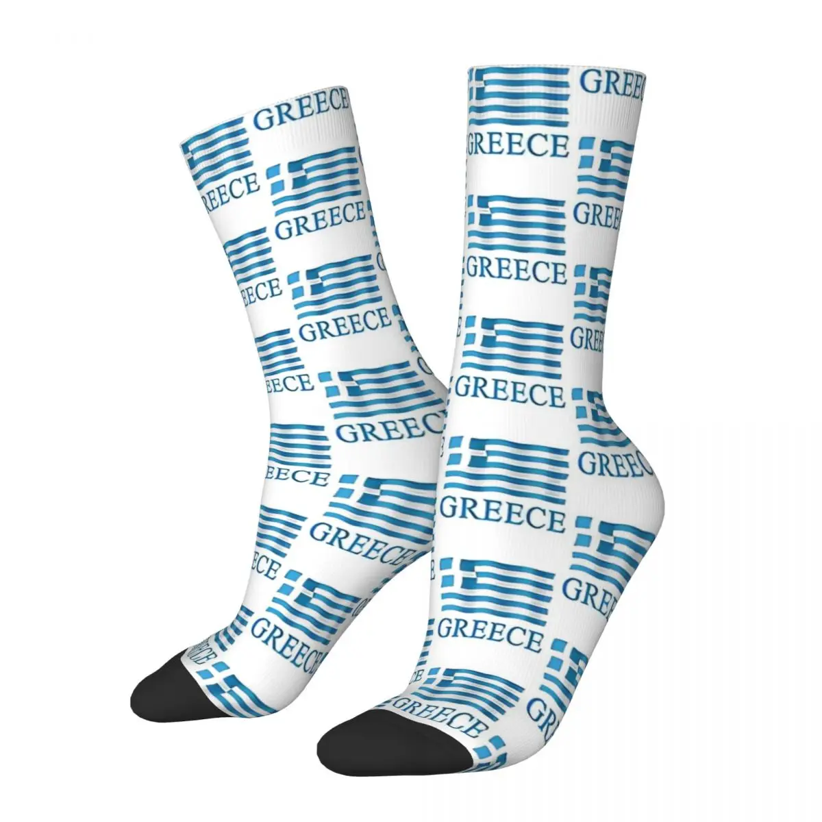 Happy Funny Male Men Socks Casual Hellas Greek Greece Sock Polyester Flag Europe European Country Skateboard Women Socks Spring