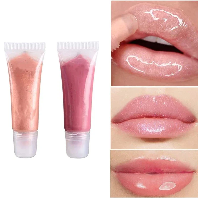10PCS 5ml-15ml Empty Plastic Lip Gloss Tubes Bottle Mini Squeeze Sample Bottle Refillable Lip Gloss and Lip Glaze DIY Container