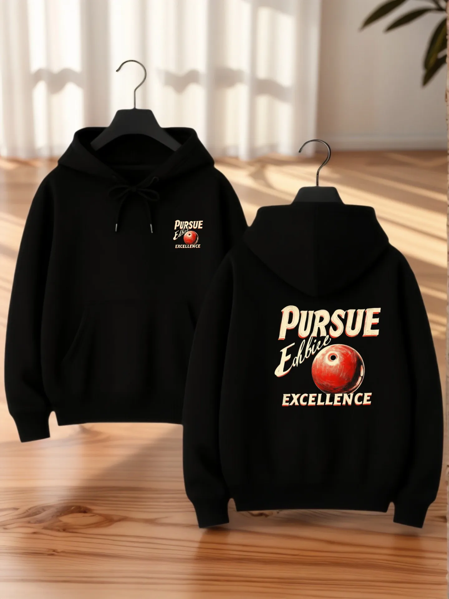 

Women's Essential Hoodie, Floral Graphic Print, Aesthetic Style, Fleece Lined, Casual Everyday Wear for Young Women