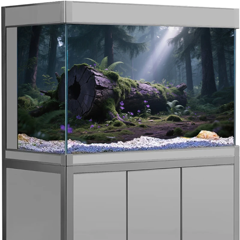

Fish Tank Decor Aquarium Background Sticker,3D Ecosystem aquascaping Fish Tank Backdrop Decorations PVC aquarium accesories