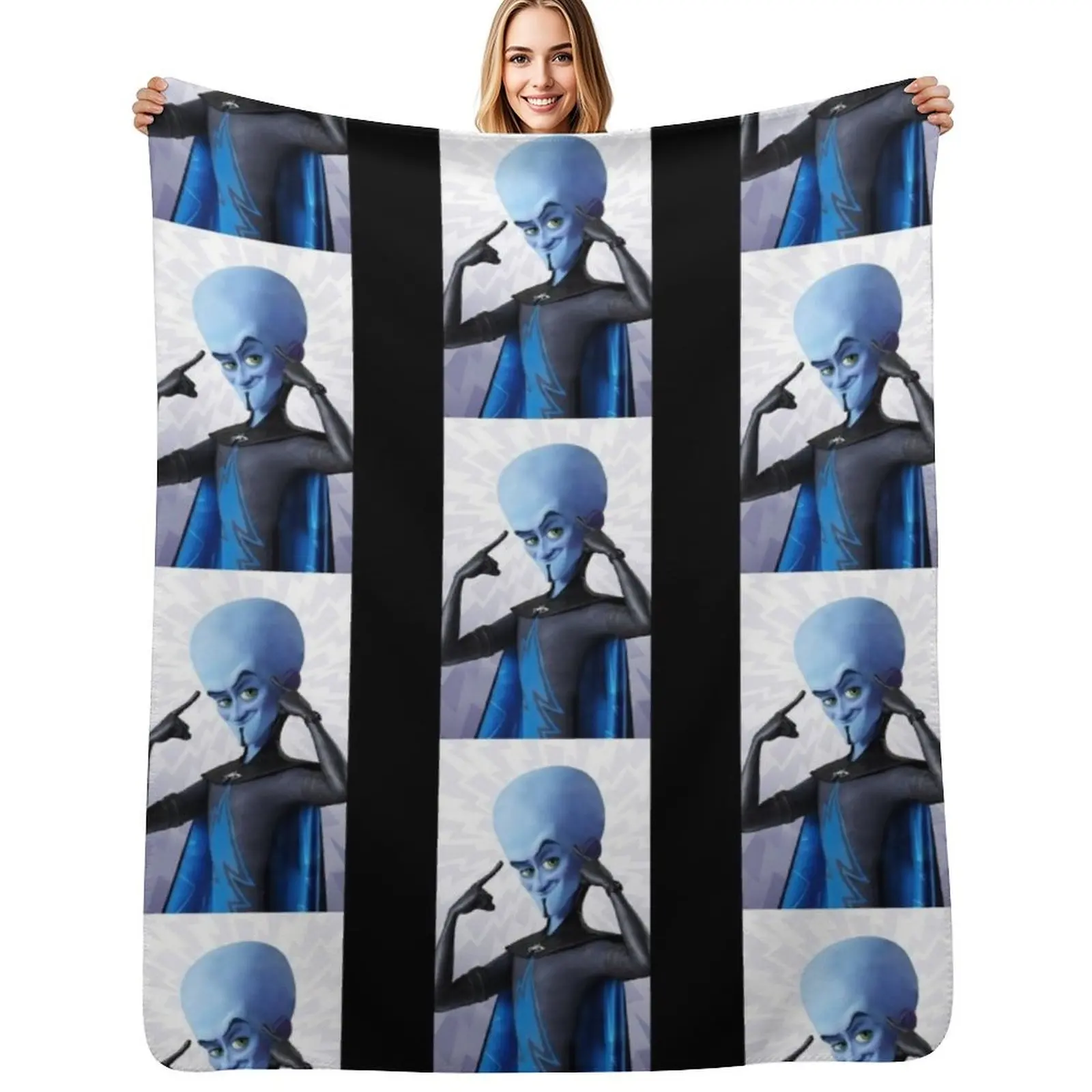 megamind Throw Blanket Modern Design Soft Blanket for Home Decor