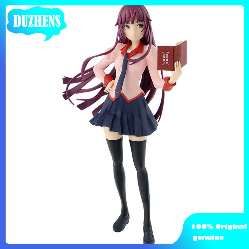 EXQ Original:Bakemonogatari Senjougahara Hitagi 22cm PVC Action Figure Anime Figure Model Toys Figure Collection Doll Gift