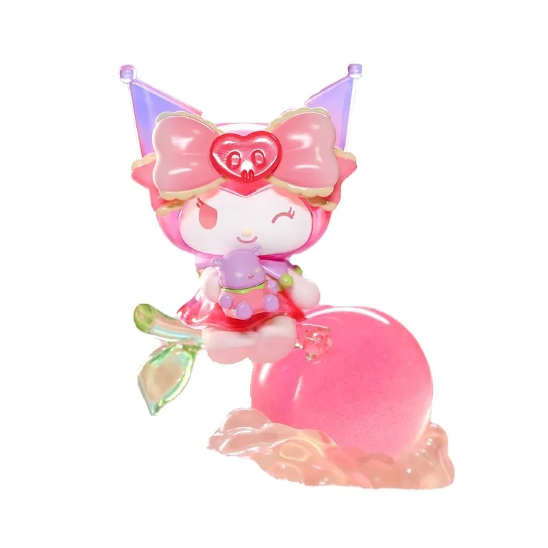 Sanrio vitality peach paradise blind box trendy toy figure table ornament girl doll gift kuromi pachacco hello kitty cinnamoroll