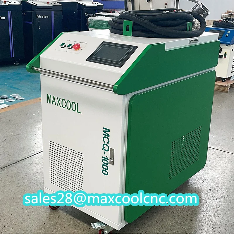 1000w Pulse Laser Cleaning Machine JPT MAXCOOL Wall Dust Paint Remover Metals Rust Cleaner