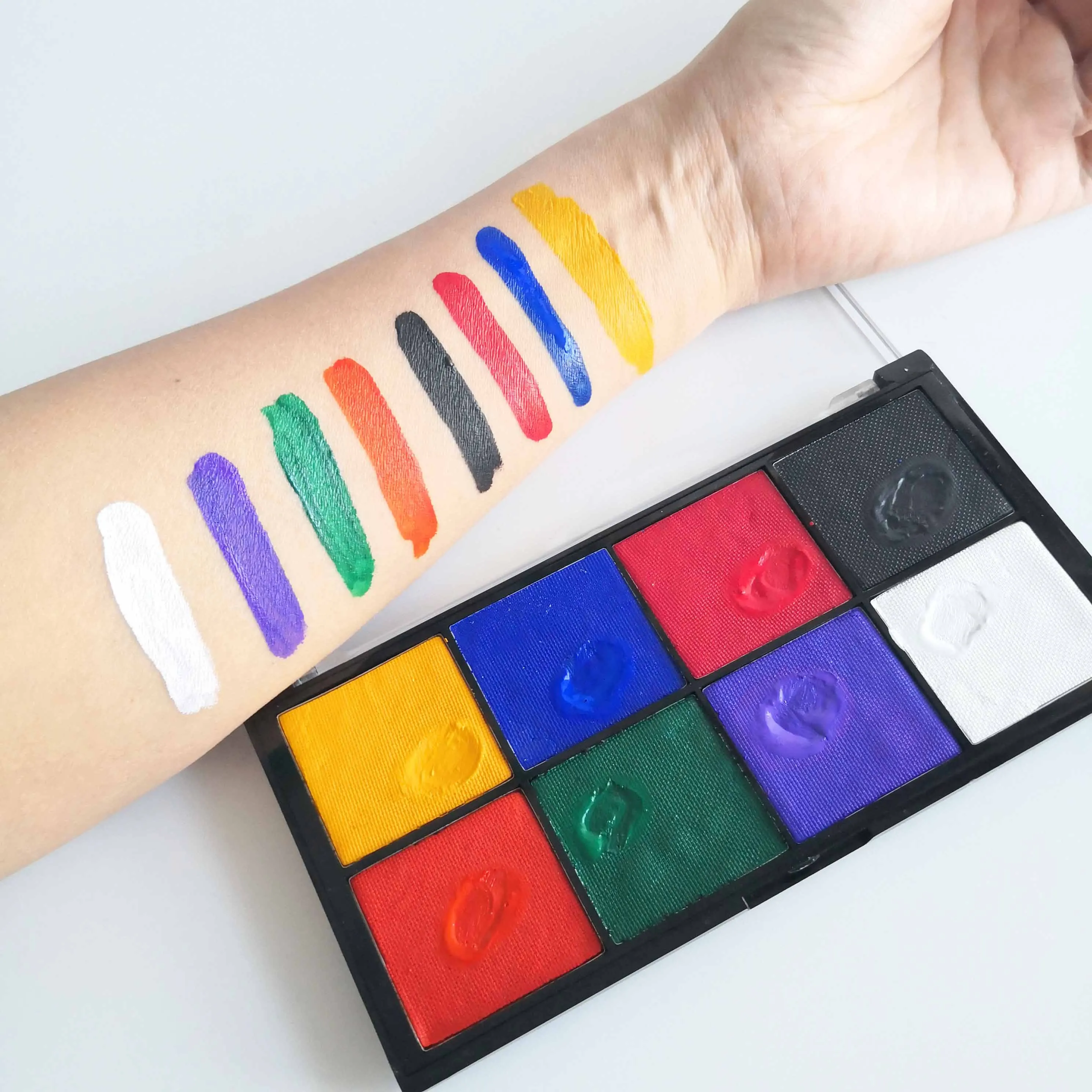 8-Màu Sắc Mặt Cơ Thể Tranh Chấp Nhận Micro Tùy Biến Tạo Bảng Màu