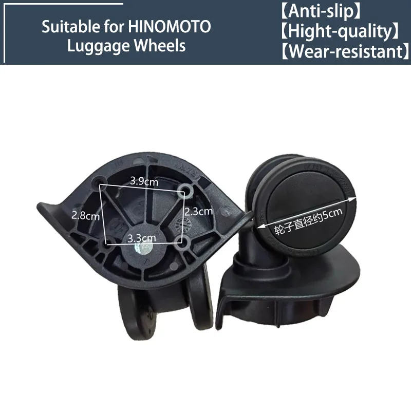 

2/4 Wheels Universal Wheels for HINOMOTO HRZWV Swivel Wheels Luggage Accessories Replacement Trolley Parts for Suitcase