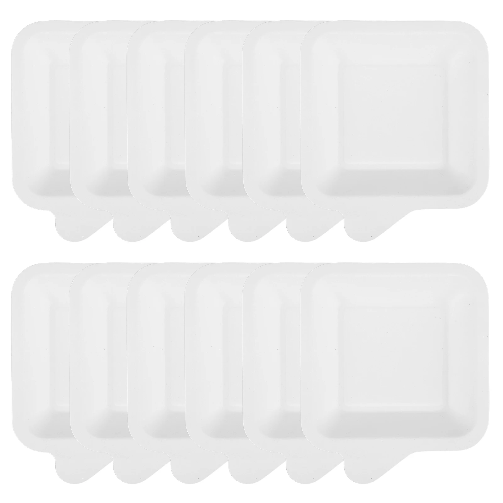 

100Pcs Strong Paper Plates Square Design for Birthday Parties Bbqs and Desserts Eco Friendly Disposable Dishes