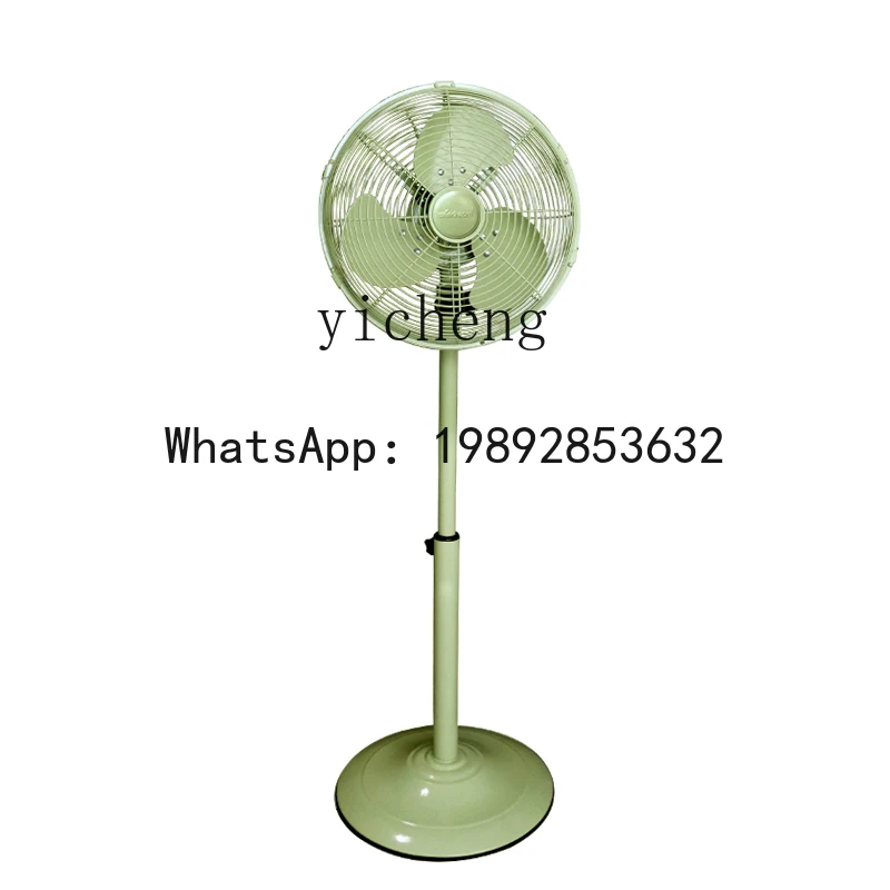 H5 literary and artistic old-fashioned floor fan household dormitory vertical metal retro electric fan comfortable
