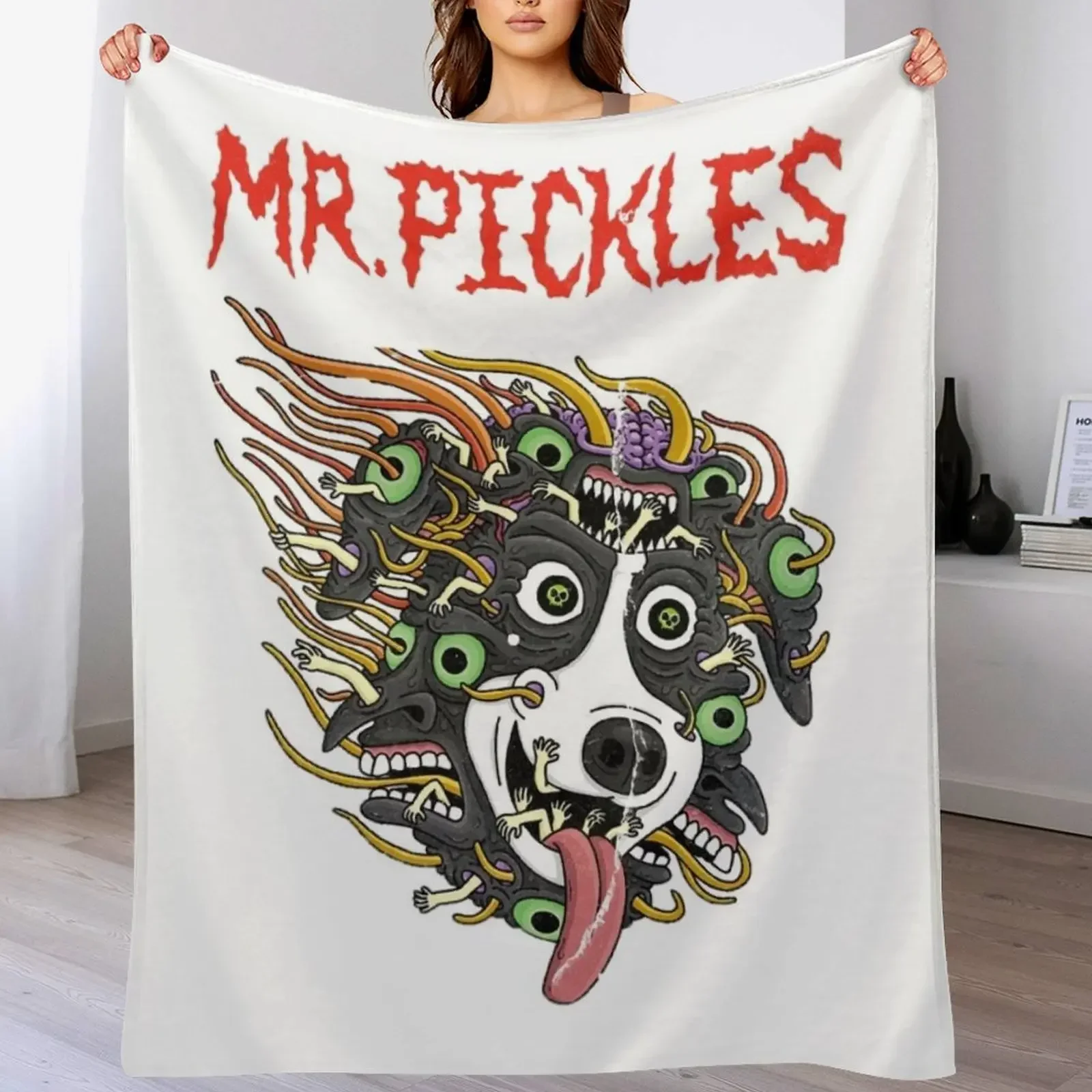 Mr. Pickles Classic Thrash-tacular Classic Throw Blanket sofa bed Single Flannel Fabric Blankets