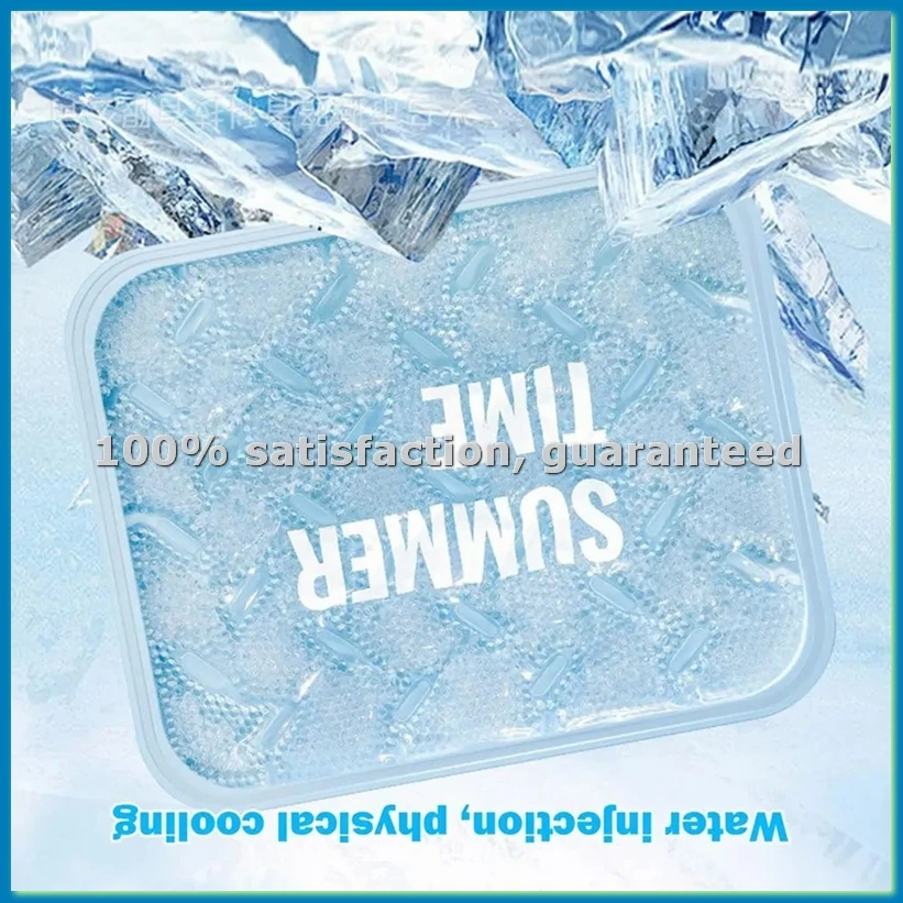 Summer Cooling Ice Seat Cushion for Chair Comfortable Soft Gel Integration Seat Pad Multi-Functional Ice Mat Summer-A79M