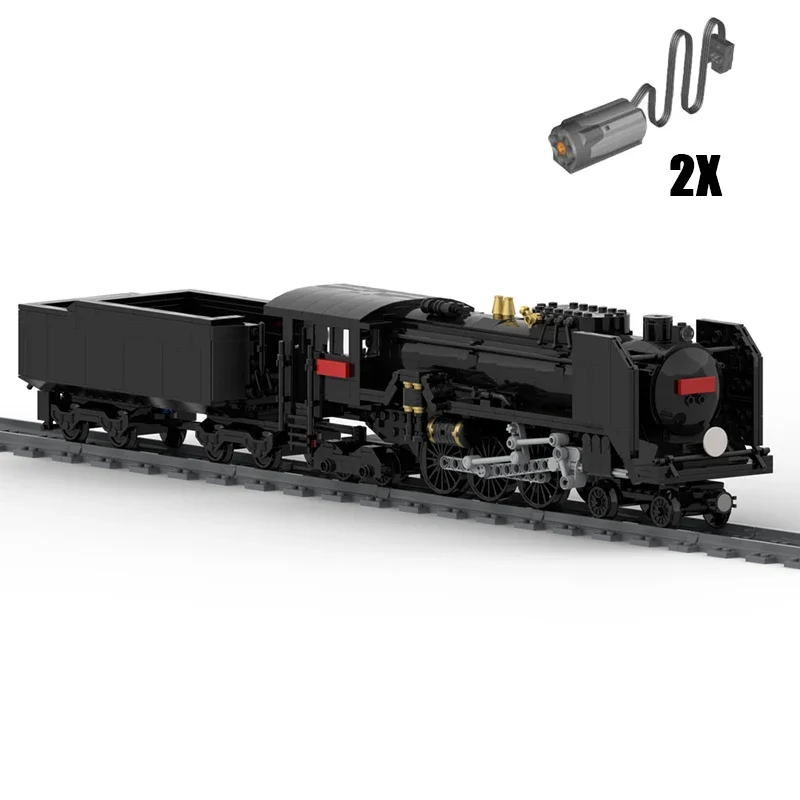 Moc Bouwstenen C62 Stoomlocomotief Model Technologie Spoorweg Trein Serie Modulaire Blokken Bouw Montage Geschenken Speelgoed