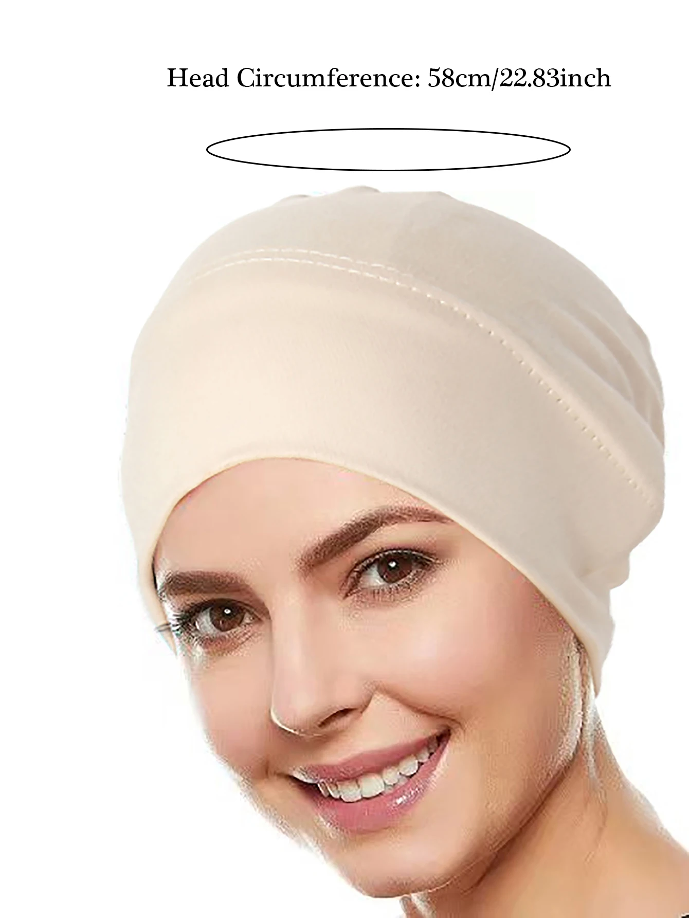 Ramadan Solid Color Women Muslim Hijab Caps Wrap Head Soft Elastic Turban Bonnet Chemo Cap Headdress Wearable