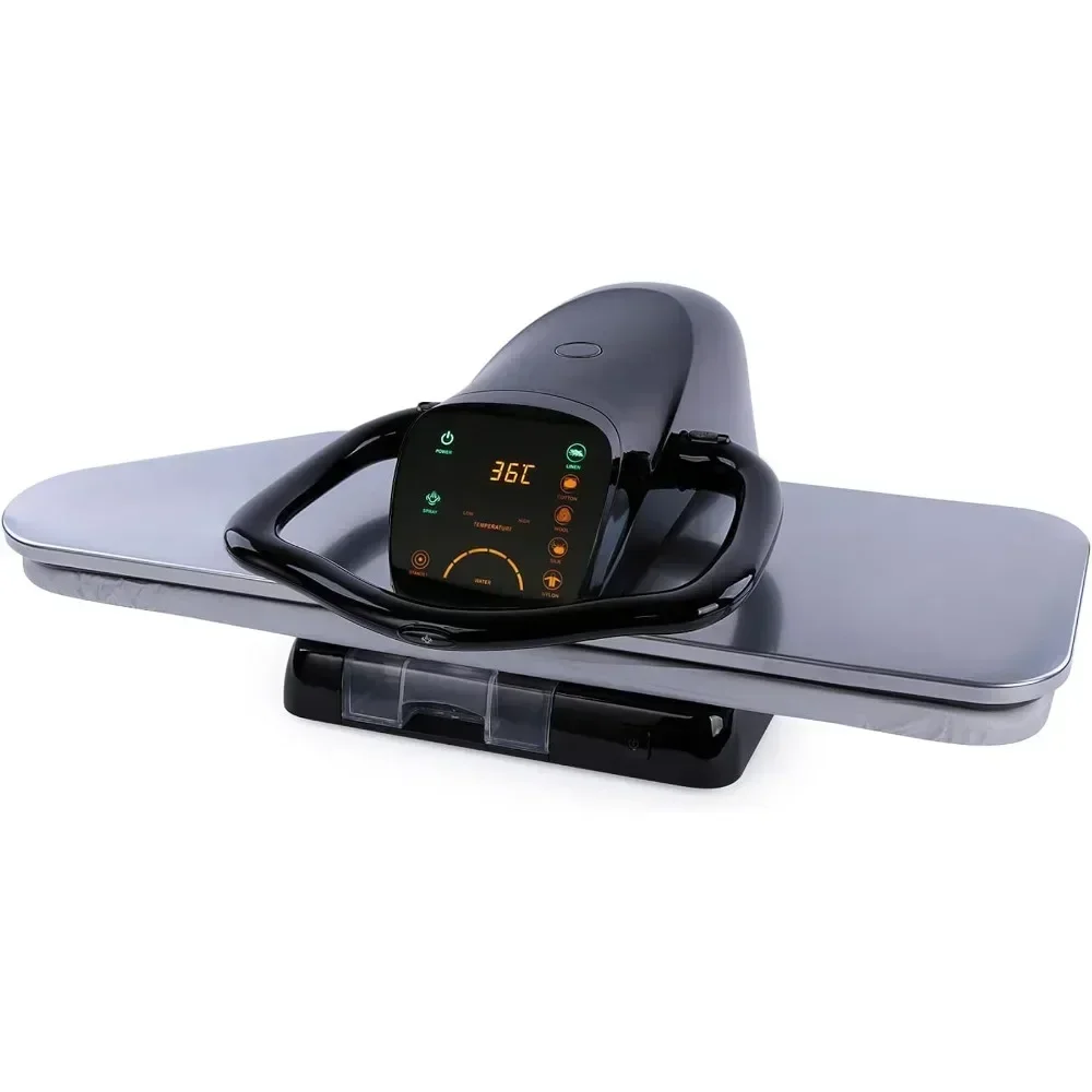 

Hot Selling Steam Iron Press With LED Touch Screen, 1800W Steam Press With 5 Fabric Settings Language