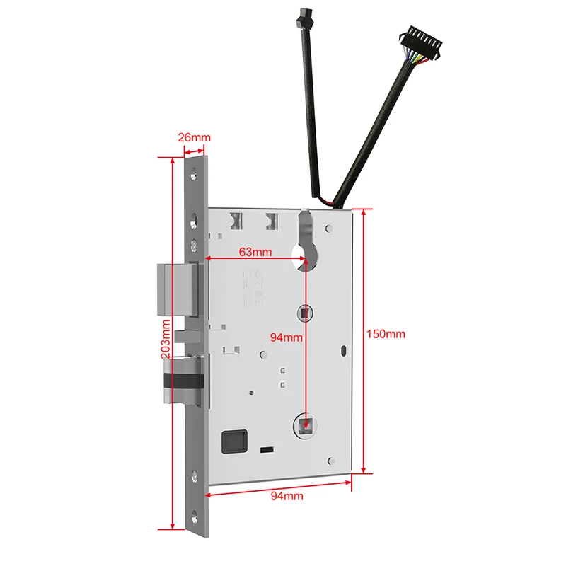 Hotel Security 13.56mhz M1 Card Mifare Electronic lock Sytem