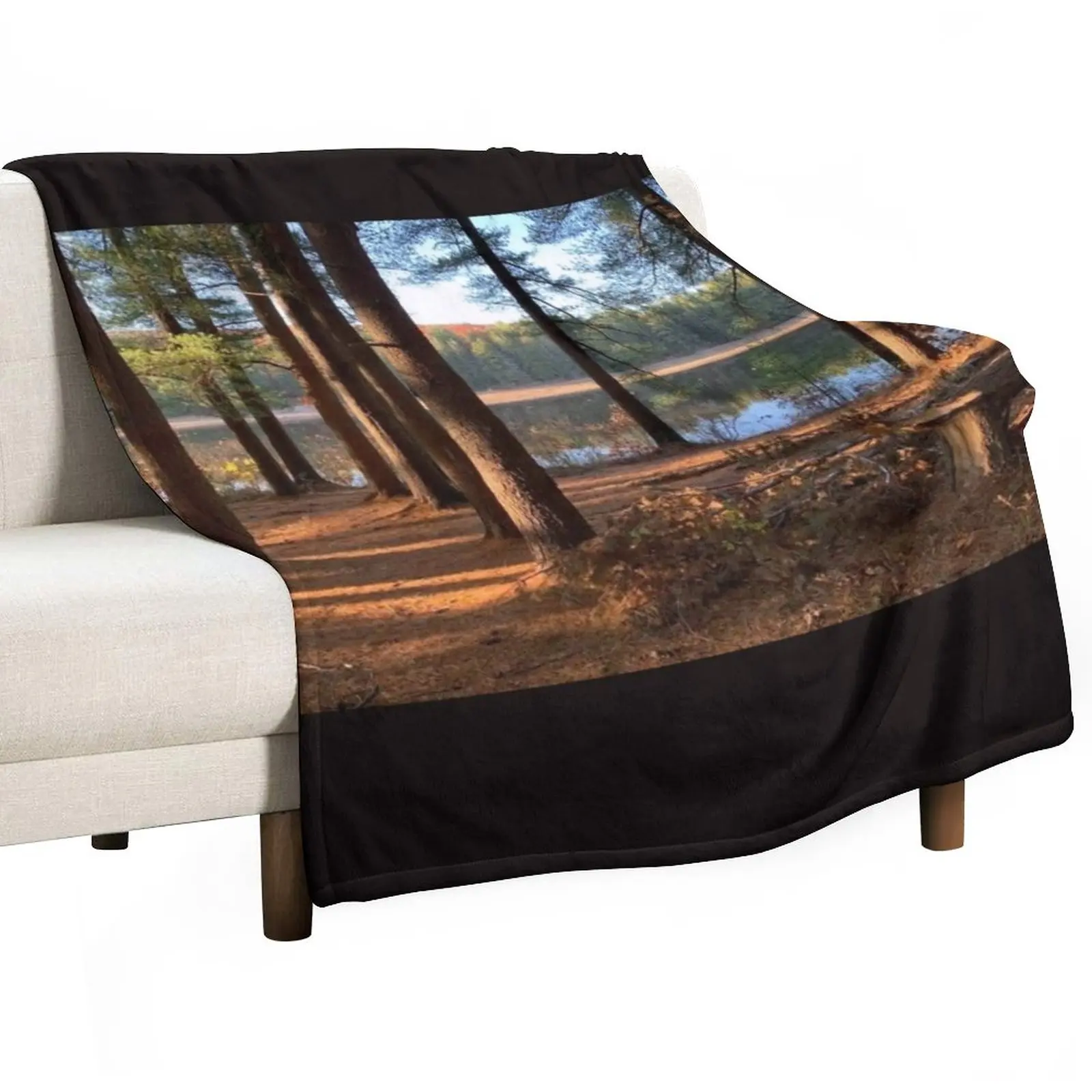 Maxfield Parrish Landscape Photograph by Ellen Barton Harriman Throw Blanket Stuffeds Softest Blankets