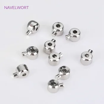 10 stücke/20 stücke Crimp & End Perlen 14 karat/18 Karat Vergoldung Perlen Schnur Stopper Ende perlen Verschluss DIY Schmuck Zubehör Großhandel