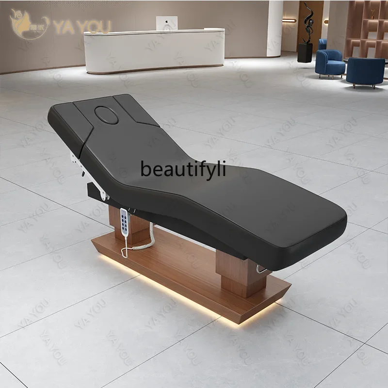 

Electric beauty bed with lamp High-end beauty salon Light medical beauty, massage bed Facial body care bed