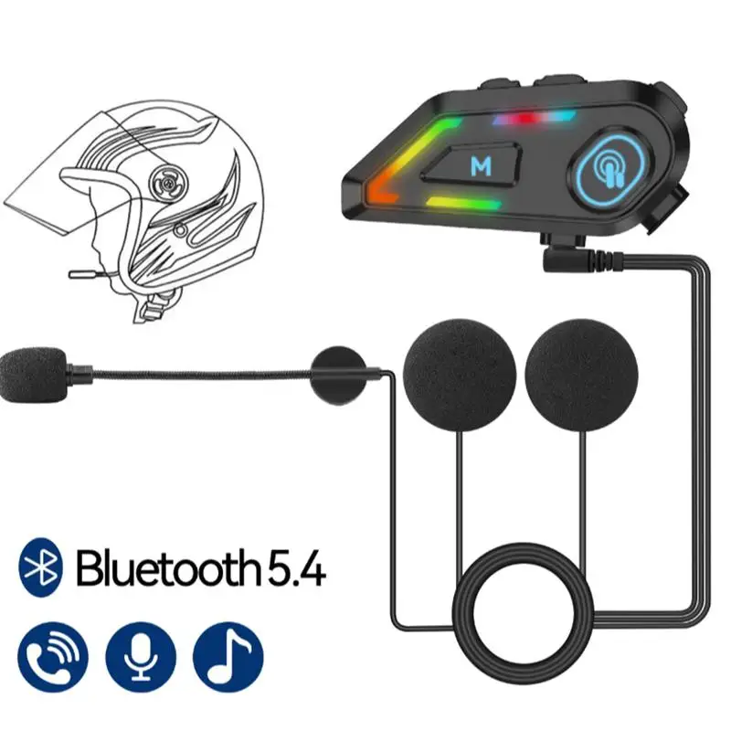 1 Juego para casco auriculares Bluetooth interfaz de TYPE-C para LEXIN B4FM/GTX/G2P/G16/G1/MeshCom/Novus Audio de motocicleta
