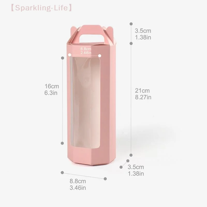 【JYA1】10pcs Octagonal Clear Window Gift Boxes For Flowers And Gifts, Birthday Wedding Valentine's Day