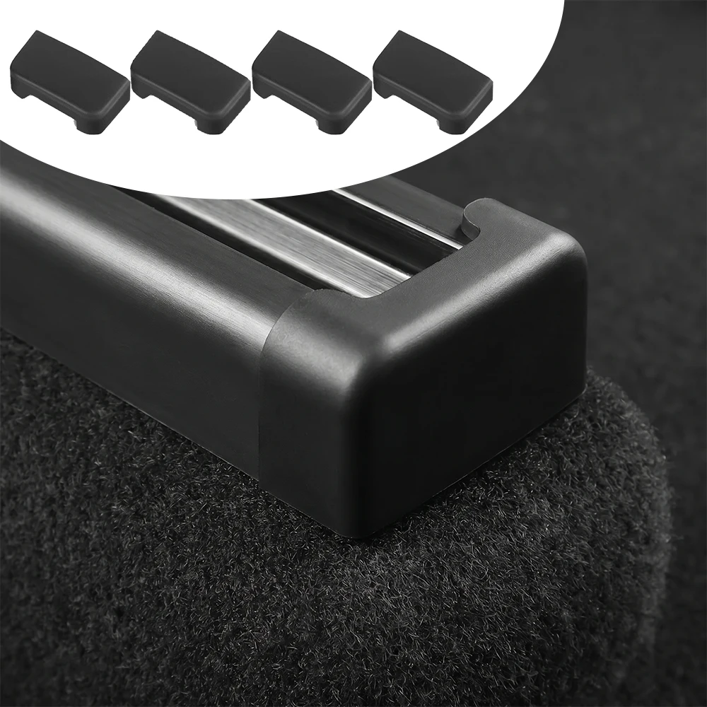 4pcs Rear Seat Slide Rail Soft Rubber Plug Protection For Tesla Model 3 Model Y Model 3 Highland Model Y Juniper Car Accessories