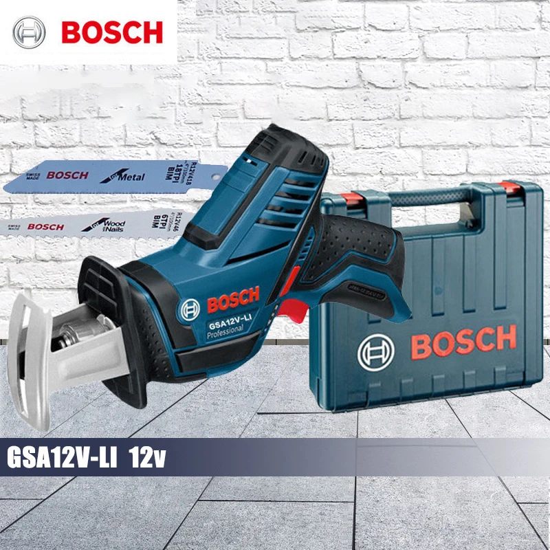 

Bosch Professional Cordless Reciprocating Saw GSA 12V-Li Brushless Motor Rechargeable Saber Saw Wood Metal Power Cutting Tool