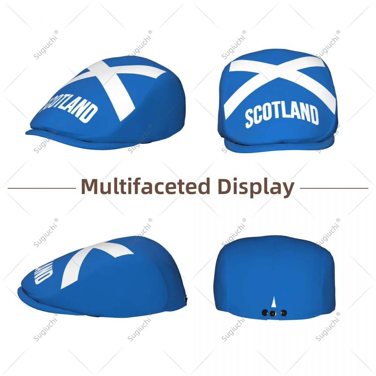 Forward cap Scotland Flag Men Women Flat Newsboy Driving Hat Cap Short Brim for Driving Daily visors hat