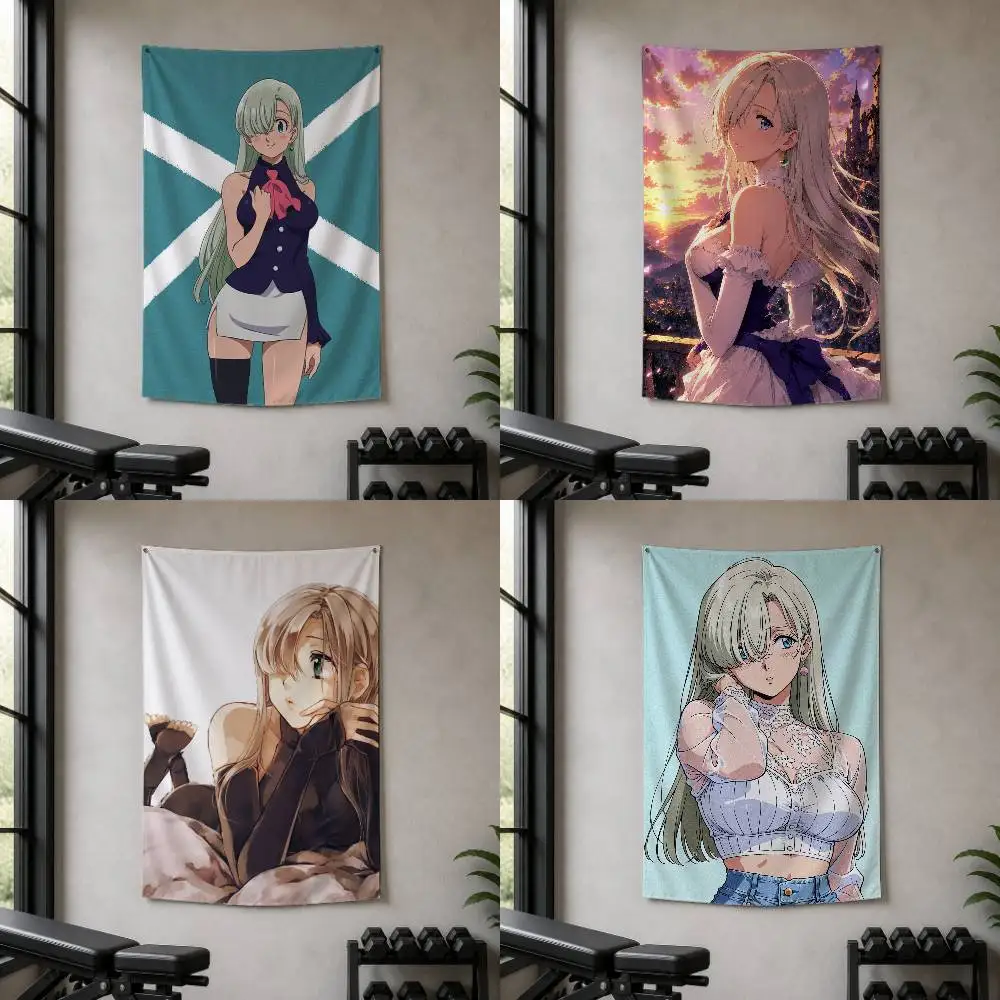 Elizabeth Liones  Decorative Wall Flag Banner for Home Garden Garage Indoor Outdoor Decor