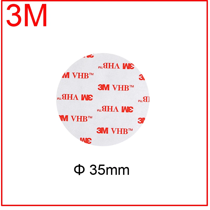 35mm x 1mm thick Round 3M VHB 4910 Heavy Duty Double Sided Adhesive Acrylic Foam Tape Mounting Tape Clear