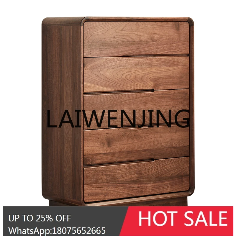 RWJ Solid Wood Log Furniture Locker Bedroom Chest of Drawer Storage Cabinet