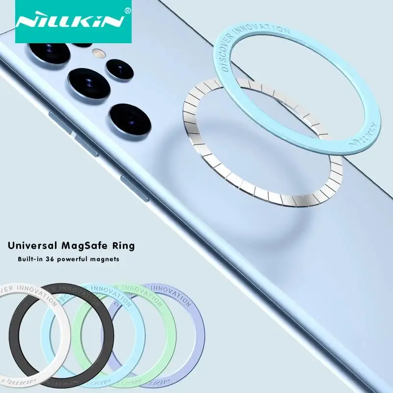 

Nillkin Universal Magnetic for MagSafe Ring,Wireless Charging Conversion Kit Strong Magnetic Sticker for iPhone 16/15/14/S24 S23