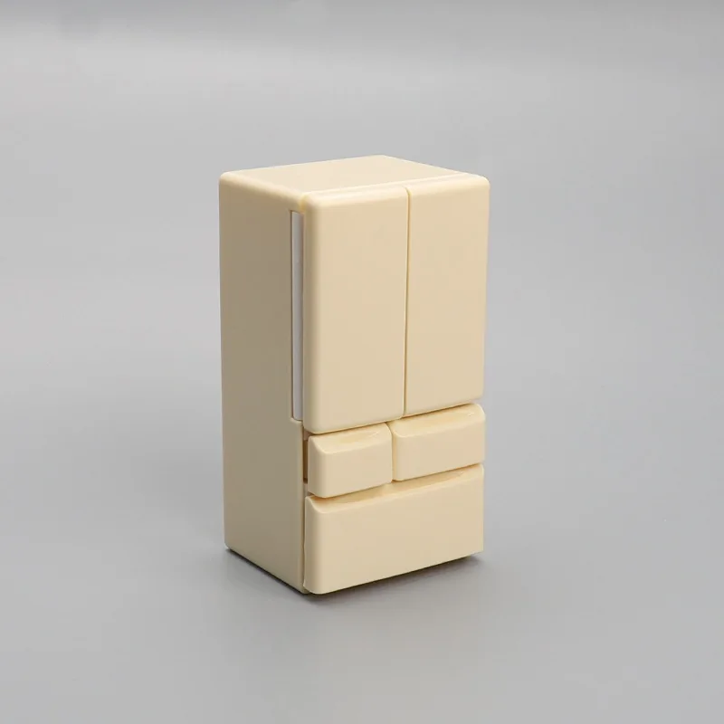 Miniaturowe meble - lodówka dla lalek do pokoju, zabawka do udawania, lodówka z magnesem, dekoracja, skala 1:12