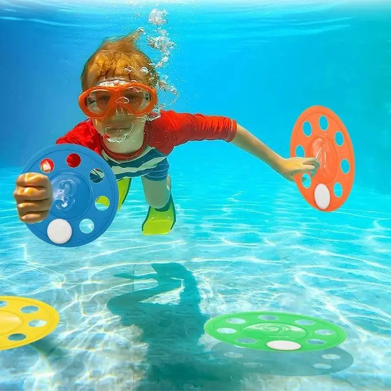 Pool Dive Toys For Kids Underwater Discs Diving Toy Set Boys Girls Cute Pool Toys For Summer Colorful Water Toys For Swimming