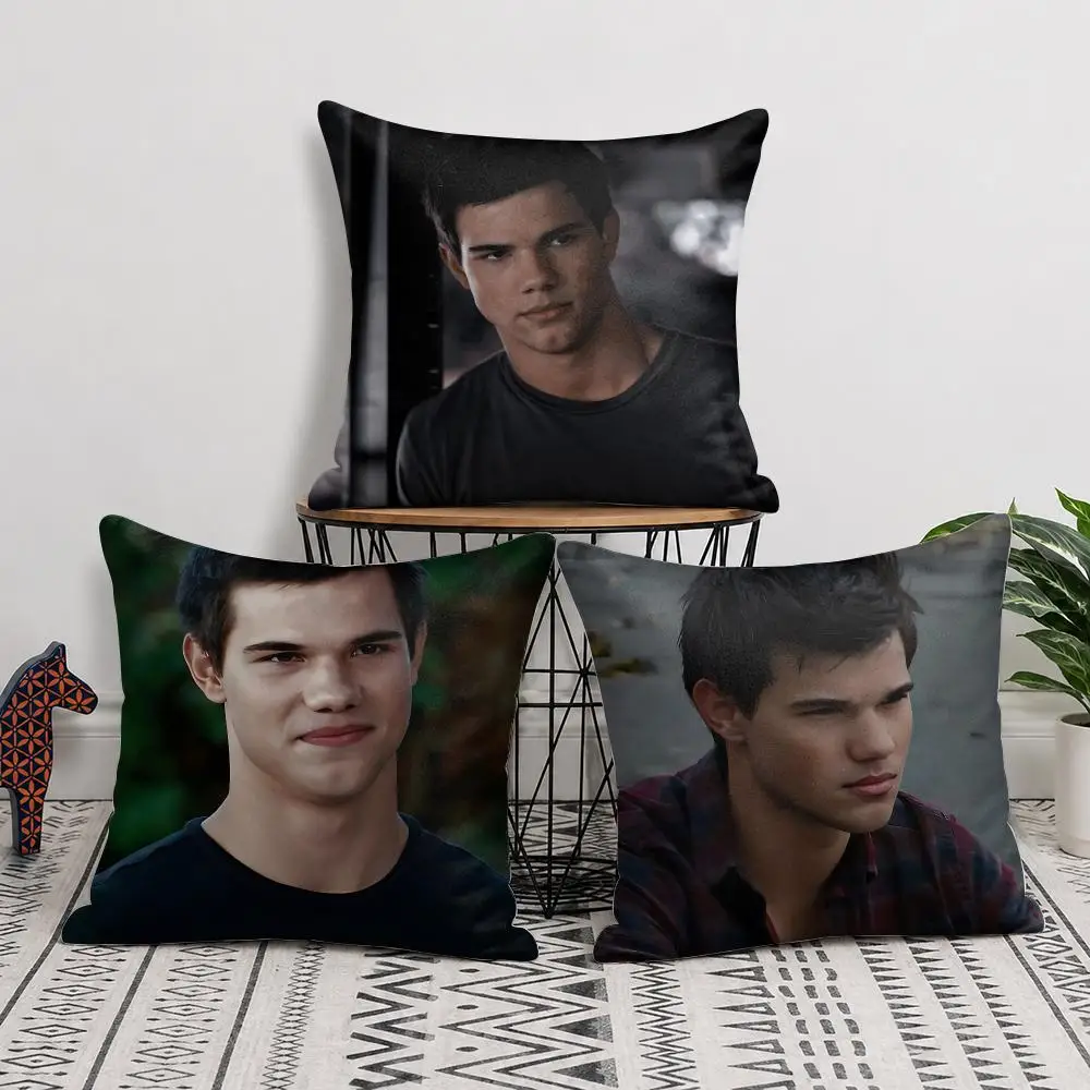 J-Jacob Black Fans Cushion Cover Silky Short Plush Invisible Zipper Dustproof Sofa Pillow Case For Home Decor