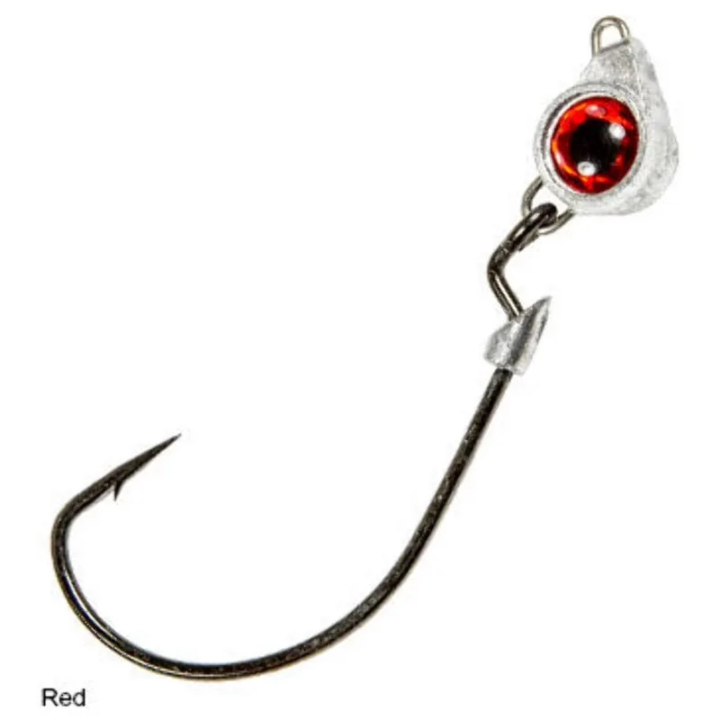 RED EYE 1/4 Built with heavy-duty 3/0 VMC wide gap hooks for durability in various applications.