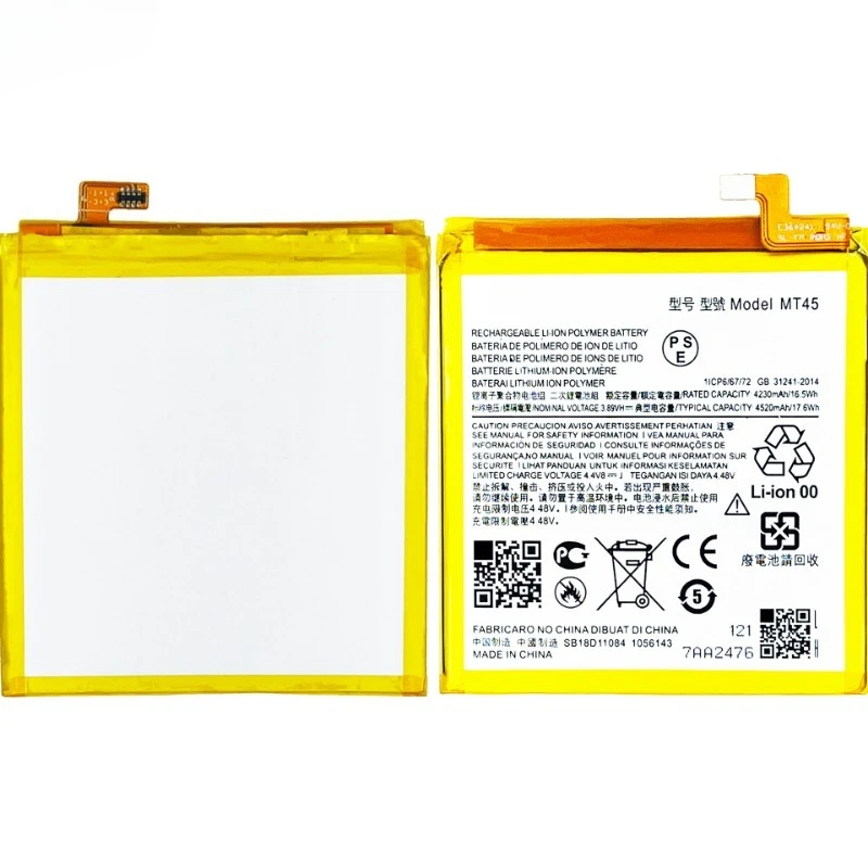 MT45 for Motorola Edge 20Pro/S Pro Phone Battery 0 Cycle High Quality High Capacity Replacement Bateria Grade A Cell with Tools