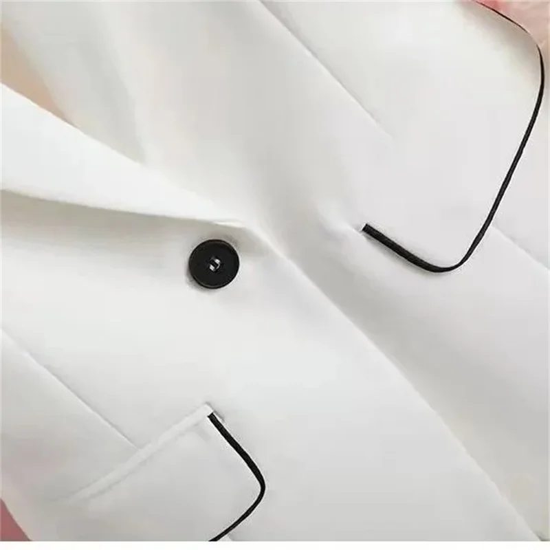 2024 Autumn Spring Basic Blazer Woman Suit Jacket Clothes Button Fashion Solid Slim Jacket Female New Arrival Coats Overwear