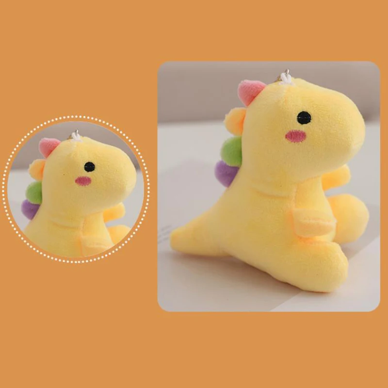 1Pc ファッション漫画ソフトぬいぐるみ動物かわいいぬいぐるみ恐竜キーホルダー人形おもちゃの車のキーリングバッグペンダントジュエリー