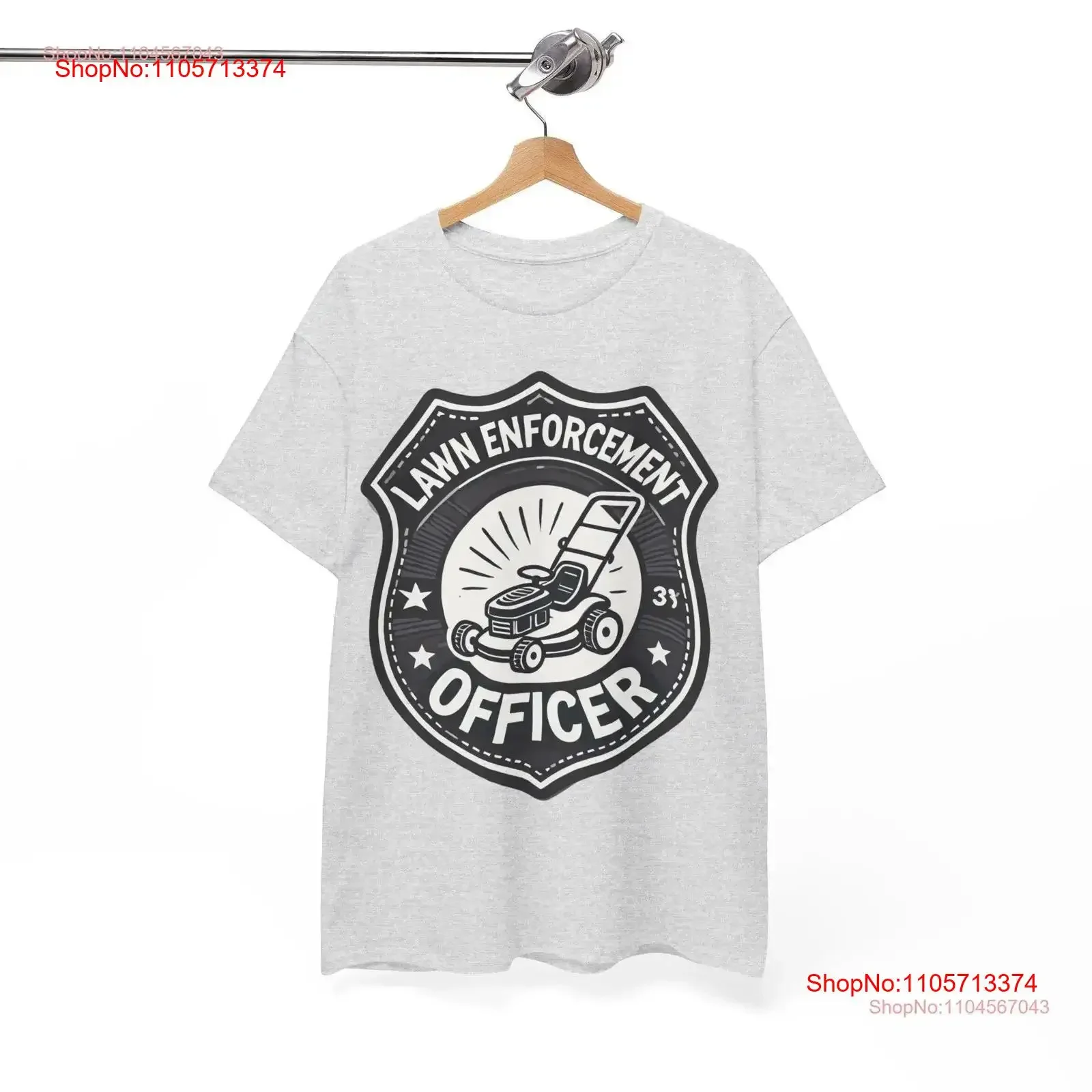 Lawn Enforcement Officer T Shirt Funny Mower for Care Enthusiasts Heavy Cotton vintage Washed Breathable graphic Stretched