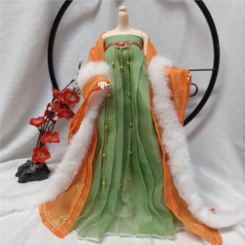 

Креативная новинка 2026 года: Китайская кукла ручной работы 30 см в старинном стиле, одежда для китайской куклы 30 см, аксессуары для кукол LJ322