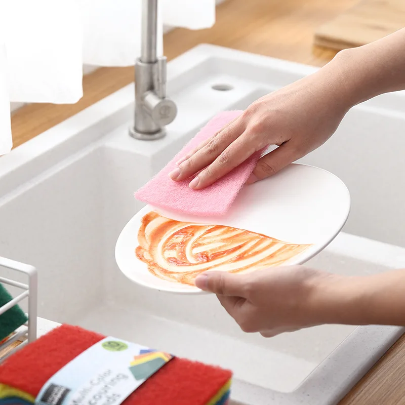 10/20pcs Scourer Dish Pad Cloth Cleaning Wiper Rags for Kitchen Towels Strong Decontamination Kitchen Dishes Cleaning Cloth