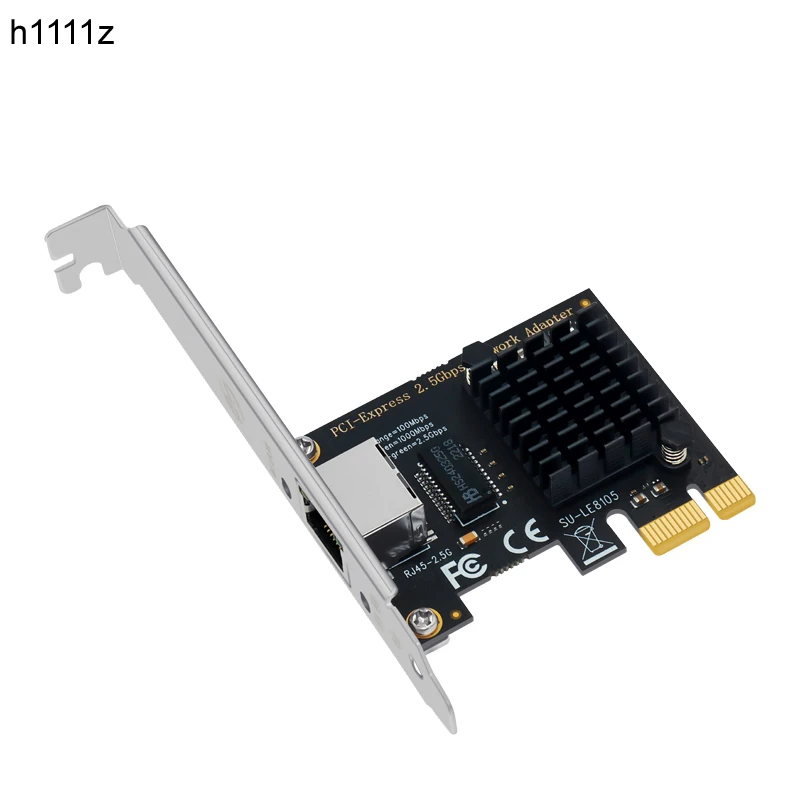 PCI Express Network Card RTL8125GB Gigabit Ethernet PCIE Network card 2.5Gbps LAN Adapter 1Port RJ45 Network Card for Desktop PC