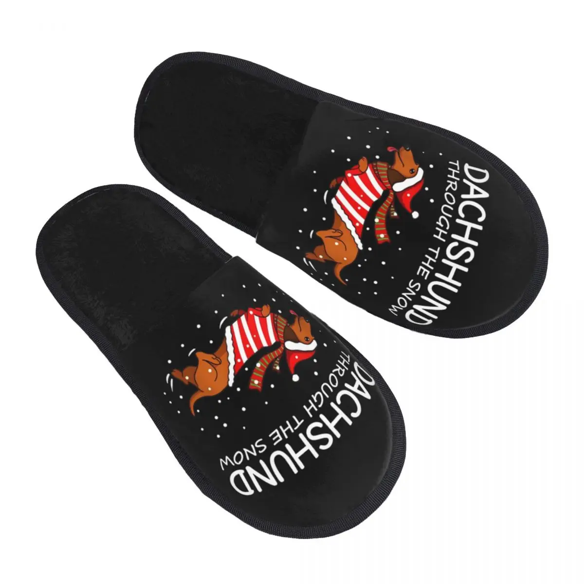 Dachshund Dog Funny Slippers for Woman Man Home Shoes Soft SPA Slippers