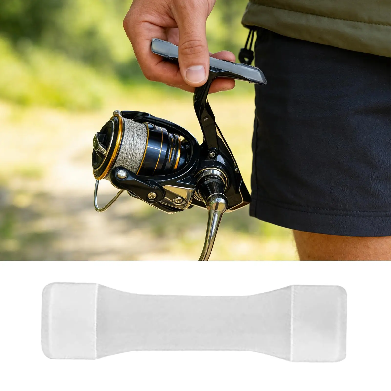 3 Peças de Capas Protetoras para Base de Carretilha de Pesca em Silicone de Alta Elasticidade
