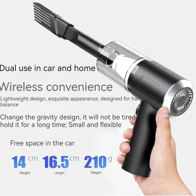 Car Cordless Vacuum cleaner Type-C charging portable high power mini vacuum cleaner car home dual-use can be used for keyboard