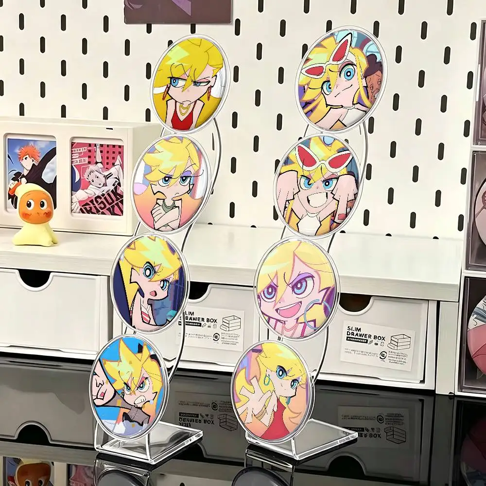 1pc Panty Anarchy Anime Characters Cartoon Style Badge Brooches On Backpack Decoration Round Enamel Pins For Accessorys