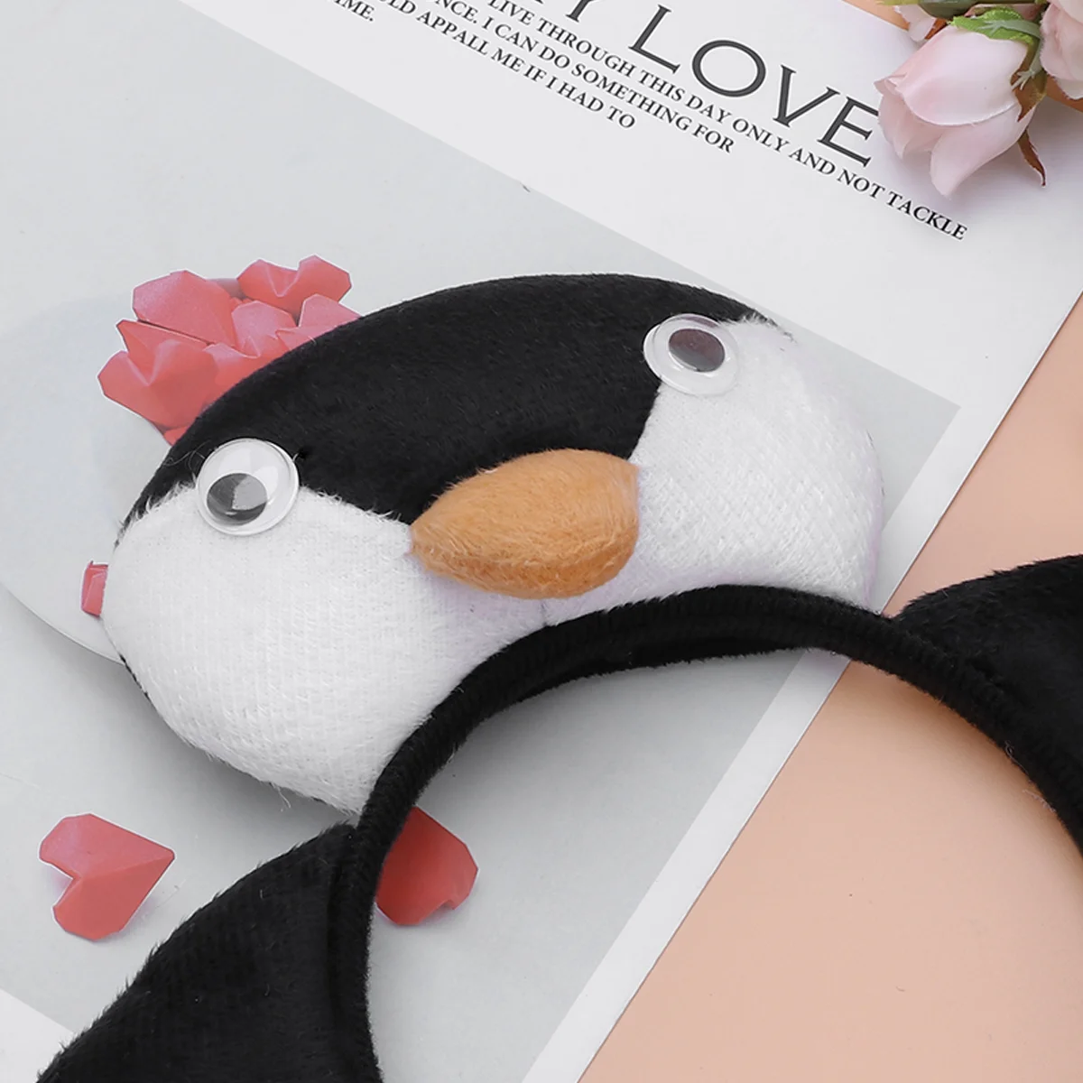 3 قطعة عقال البطريق جميل أصفر فاتورة رباط شعر حفلة الهالوين لصالح تأثيري ملحق الفتيات المراهقين النساء غطاء الرأس احتفالي